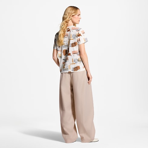 Trunk Print T-Shirt in Women's Ready to Wear T-shirts and Sweatshirts collections by Louis Vuitton (Product zoom)