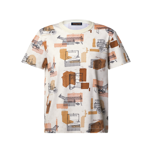 Trunk Print T-Shirt in Women's Ready to Wear T-shirts and Sweatshirts collections by Louis Vuitton (Product zoom)