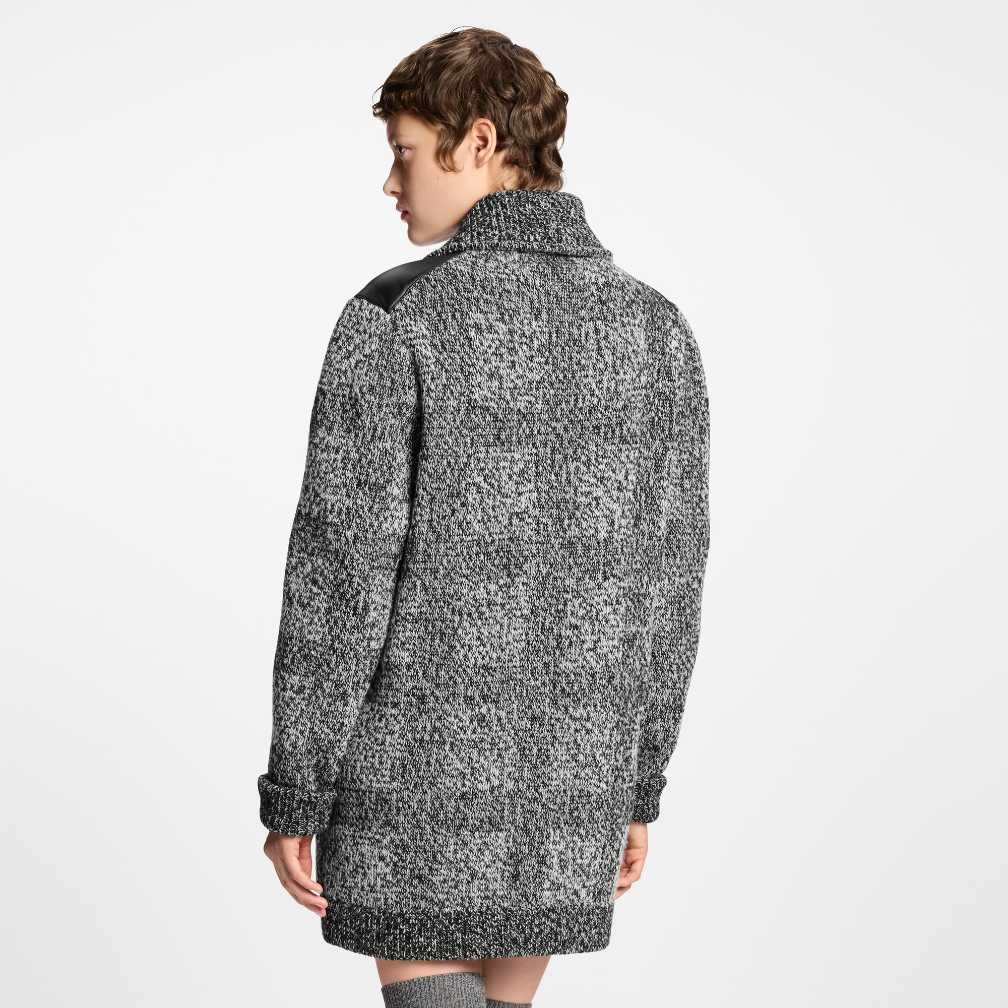 粗呢針織開襟外套  in 女士