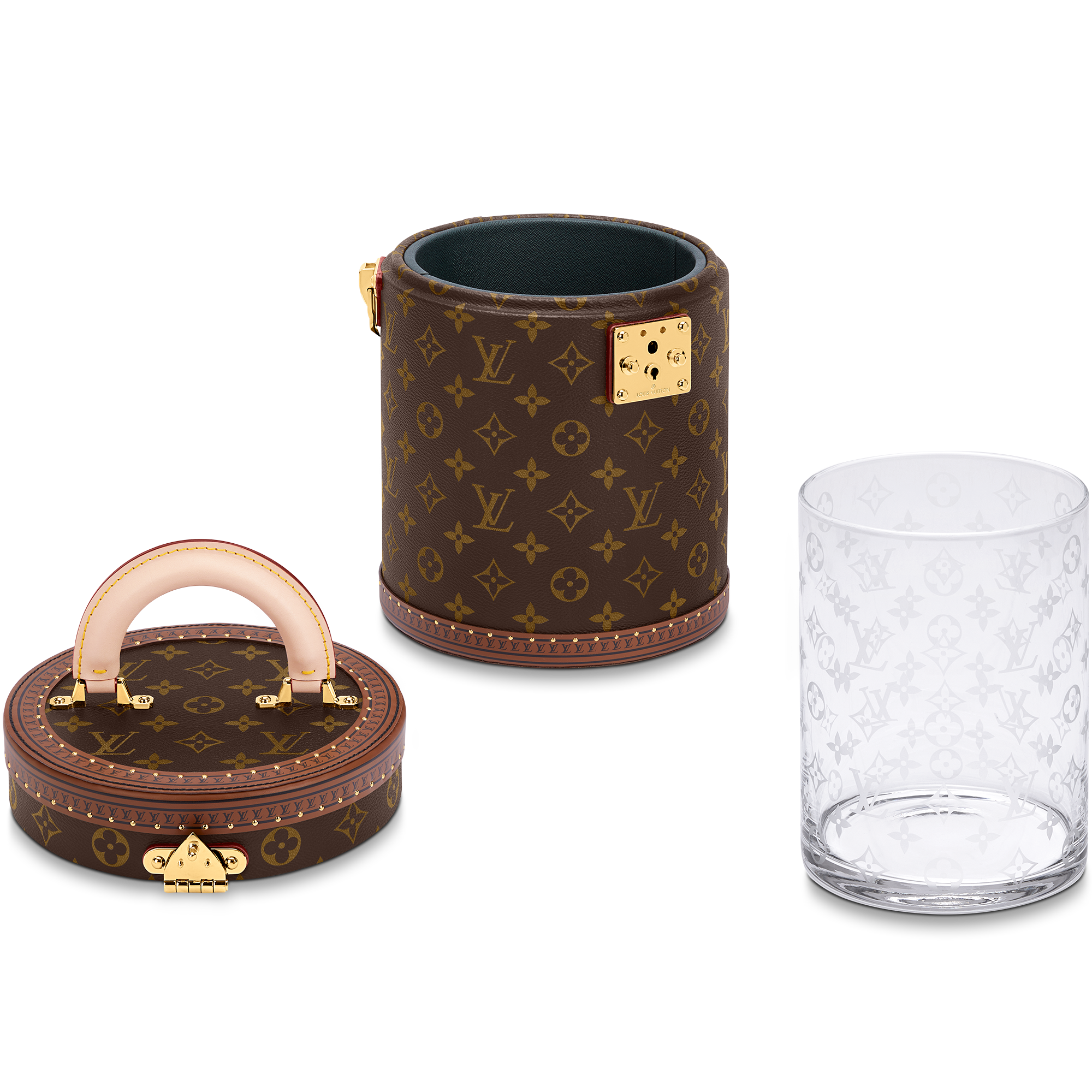 Vase Cannes Monogram Canvas in Trunks, Travel and Home