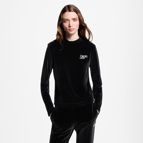 Velvet Long-Sleeved Top in Women's Ready to Wear Tops and Shirts collections by Louis Vuitton (Product zoom)