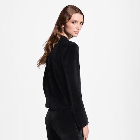 Velvet Long-Sleeved Top in Women's Ready to Wear Tops and Shirts collections by Louis Vuitton (Product zoom)