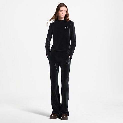 Velvet Long-Sleeved Top in Women's Ready to Wear Tops and Shirts collections by Louis Vuitton (Product zoom)