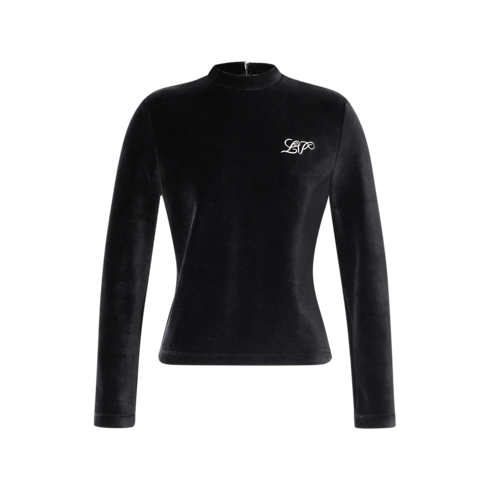 Velvet Long-Sleeved Top in Women's Ready to Wear Tops and Shirts collections by Louis Vuitton (Product zoom)