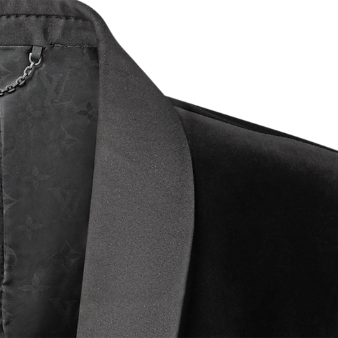 Velvet Single-Breasted Tuxedo Jacket in Men's New In Men } collections by Louis Vuitton (Product zoom)
