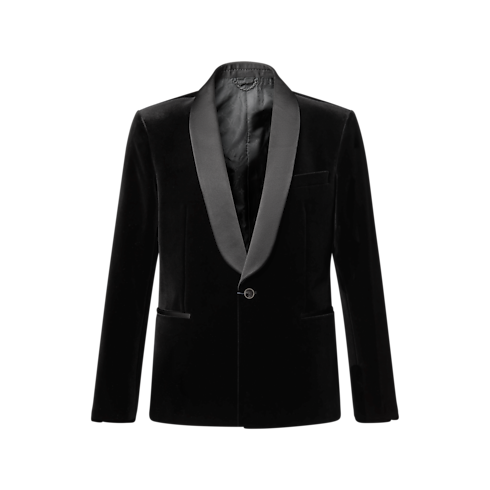 Velvet Single-Breasted Tuxedo Jacket in Men's New In Men } collections by Louis Vuitton (Product zoom)
