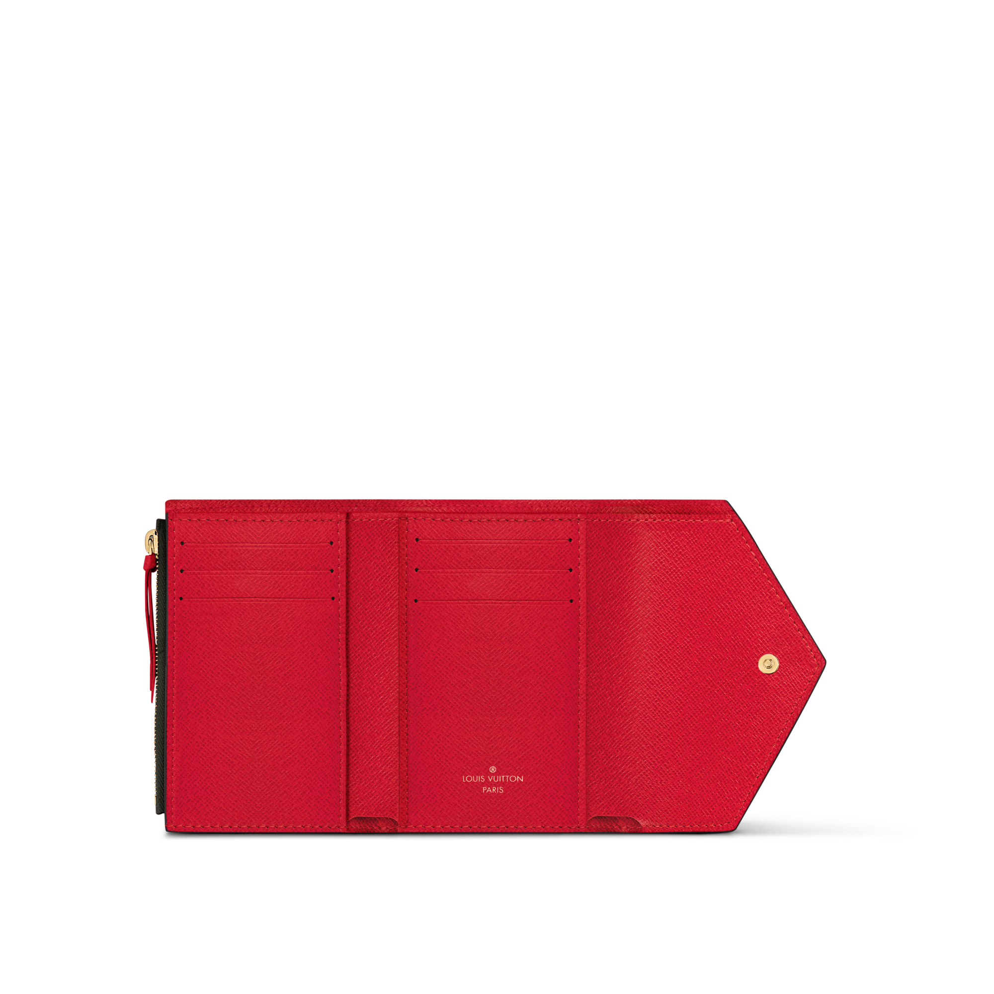 Victorine Wallet Damier Ebène Canvas in Women