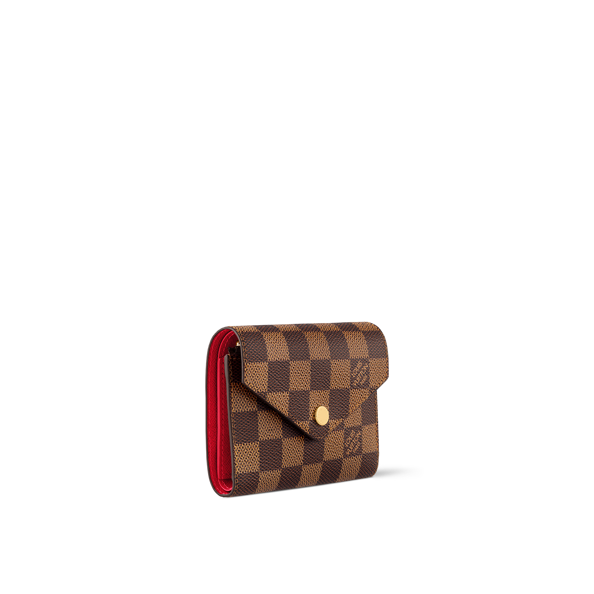 Victorine Wallet Damier Ebène Canvas in Women