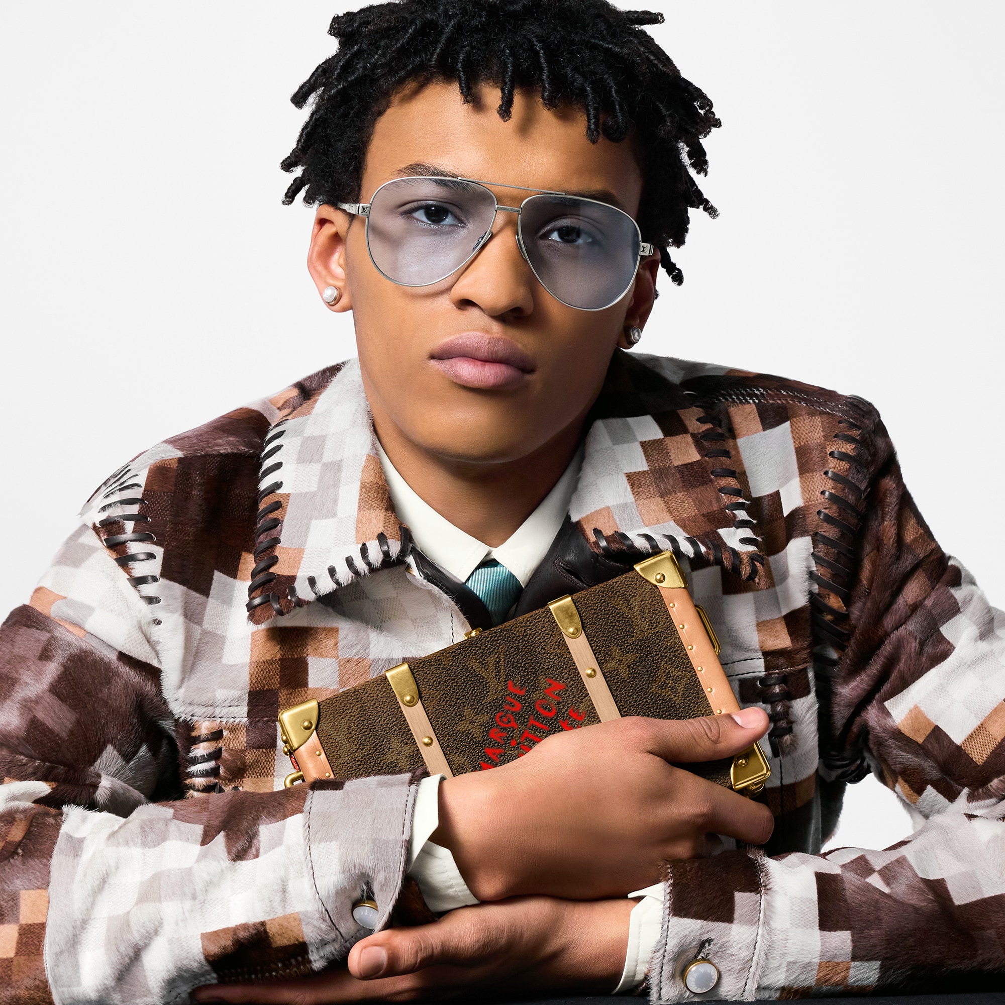 Wallet Trunk Monogram Dust Monogram Other 帆布 in Les Extraordinaires