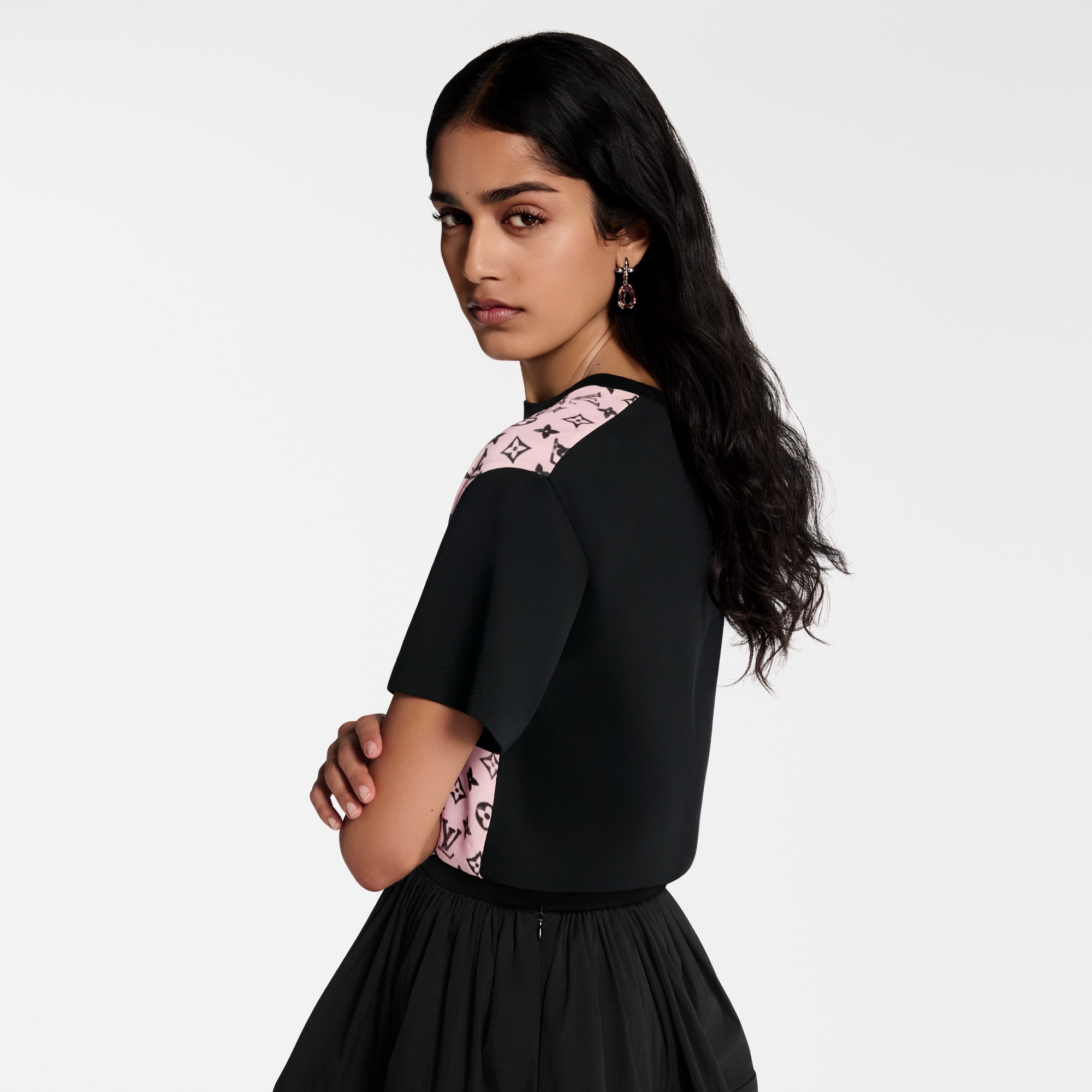 洗水正面 Monogram 圖案 T 恤  in 女士