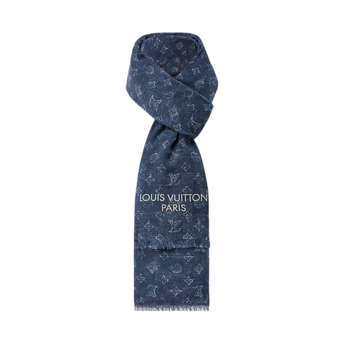 Washed Monogram Ghost Stole . in Men's Accessories Scarves for Men collections by Louis Vuitton (Product zoom)