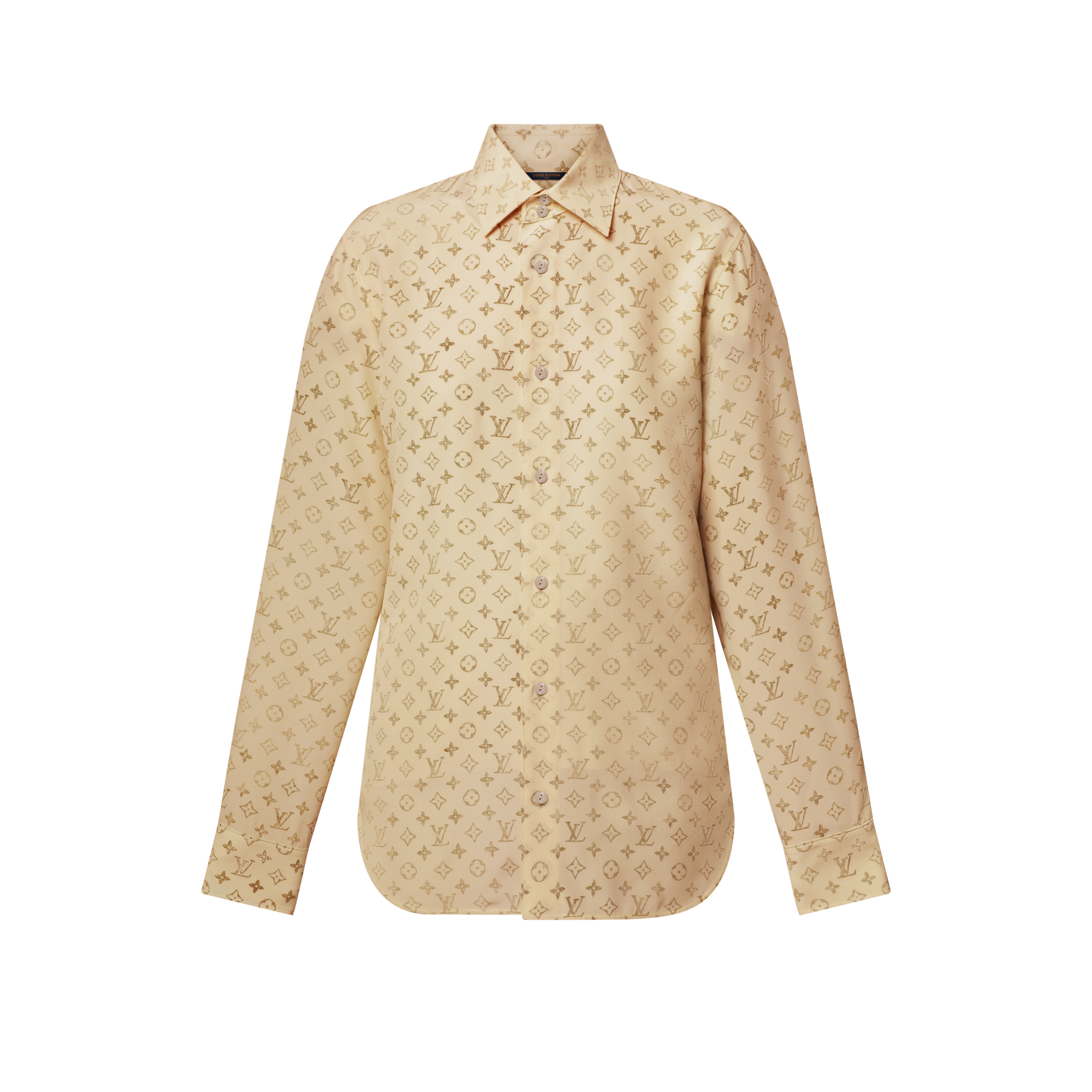 Washed Monogram Silk Shirt  in Women