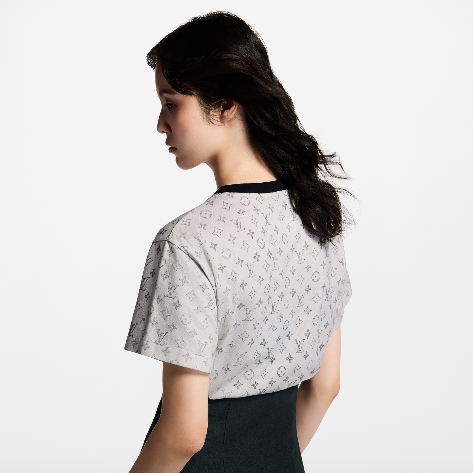 Washed Monogram T-Shirt  in Women