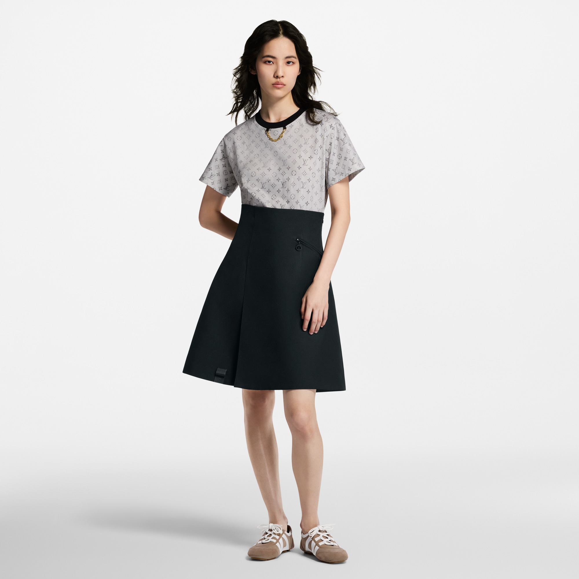 Washed Monogram T-Shirt  in Women