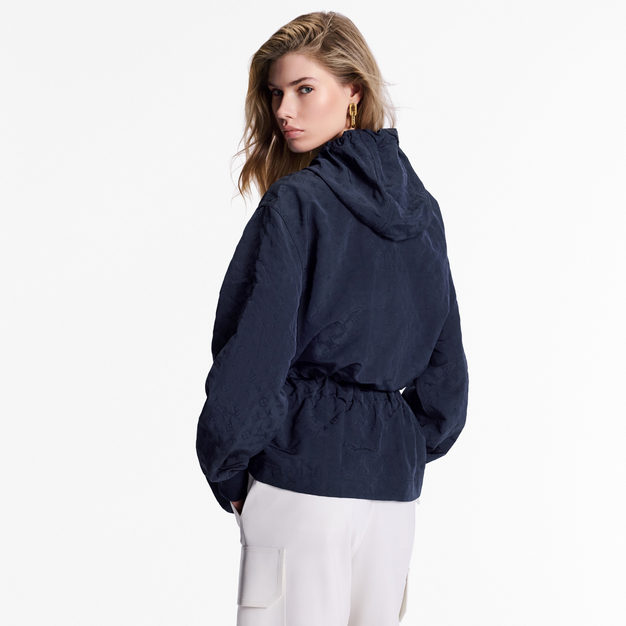 Water-Repellent Monogram Parka  in Women