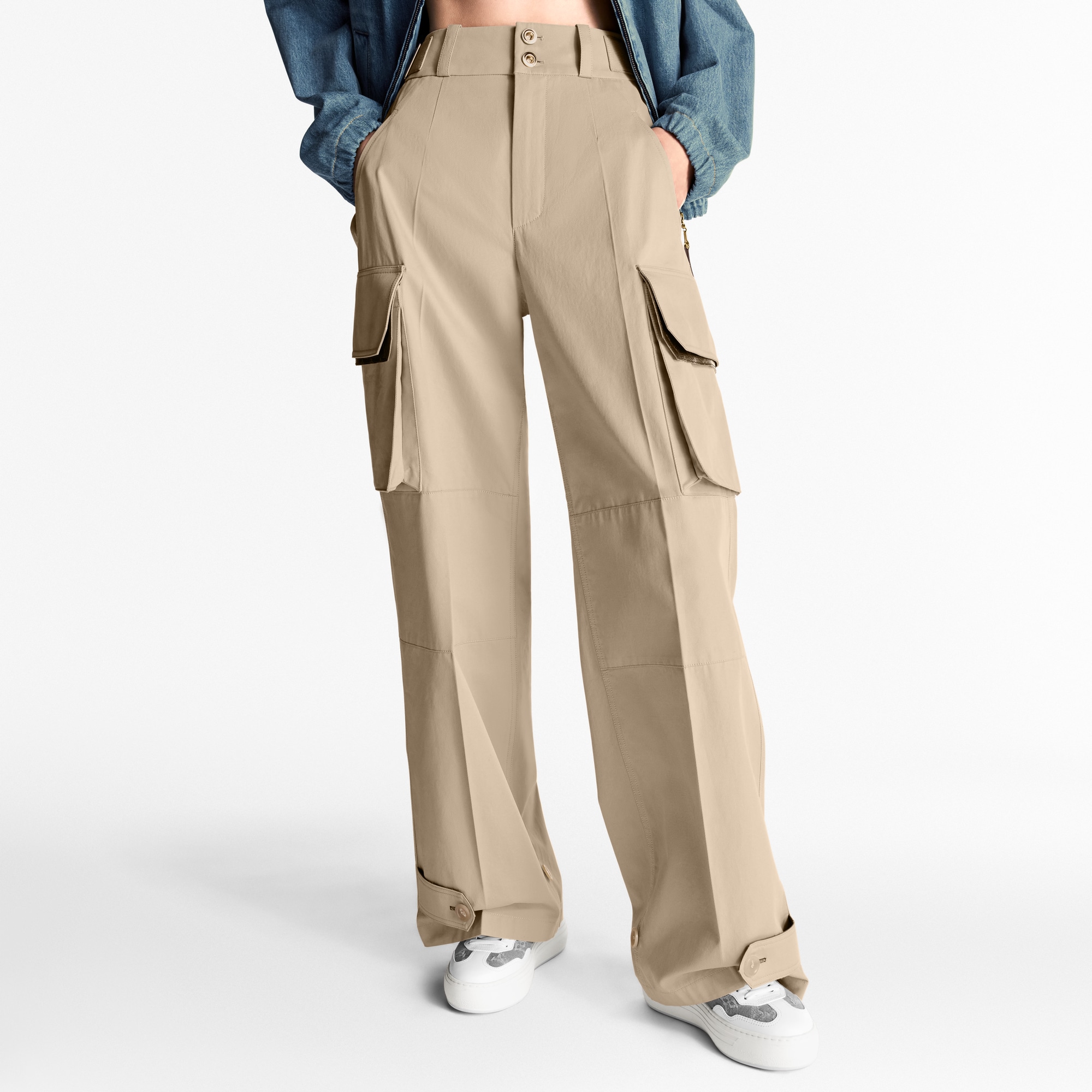 闊腿工裝風長褲  in 女士