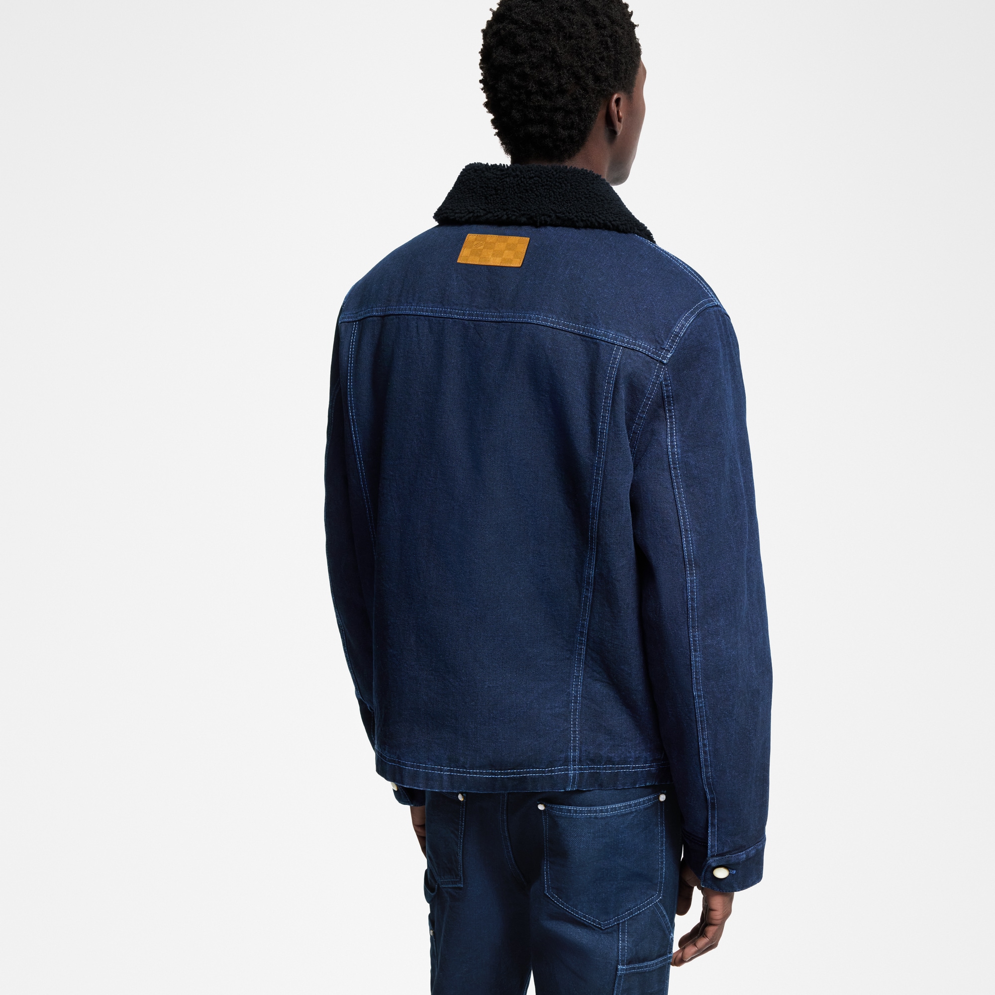 Wintery Workwear Denim Jacket  in Men