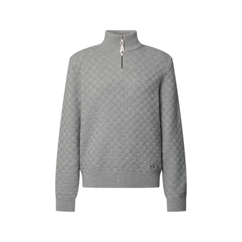 Wool-Cashmere Half-Zip Pullover in Men's Ready to Wear All Ready to Wear collections by Louis Vuitton (Product zoom)