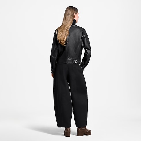 Wool Insert Biker Jacket in Women's Ready to Wear Coats and Jackets collections by Louis Vuitton (Product zoom)