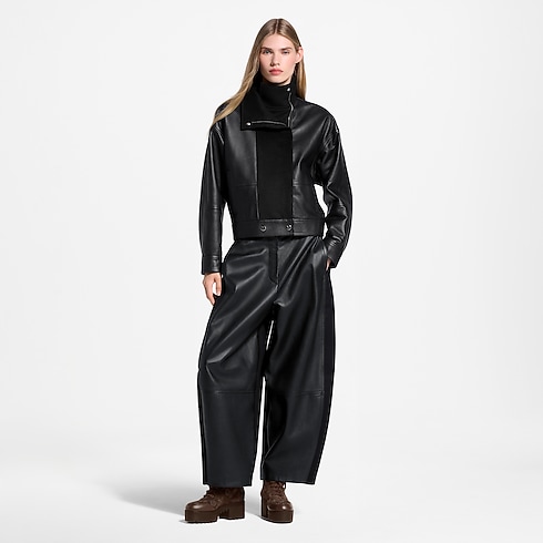 Wool Insert Biker Jacket in Women's Ready to Wear Coats and Jackets collections by Louis Vuitton (Product zoom)