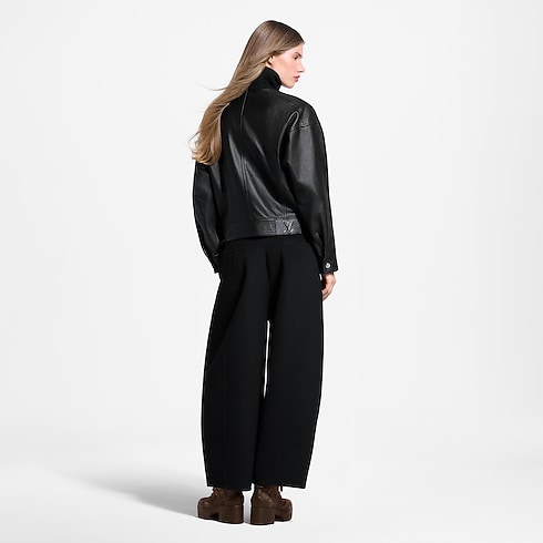 Wool Insert Leather Balloon Pants in Women's Ready to Wear Pants and Shorts collections by Louis Vuitton (Product zoom)