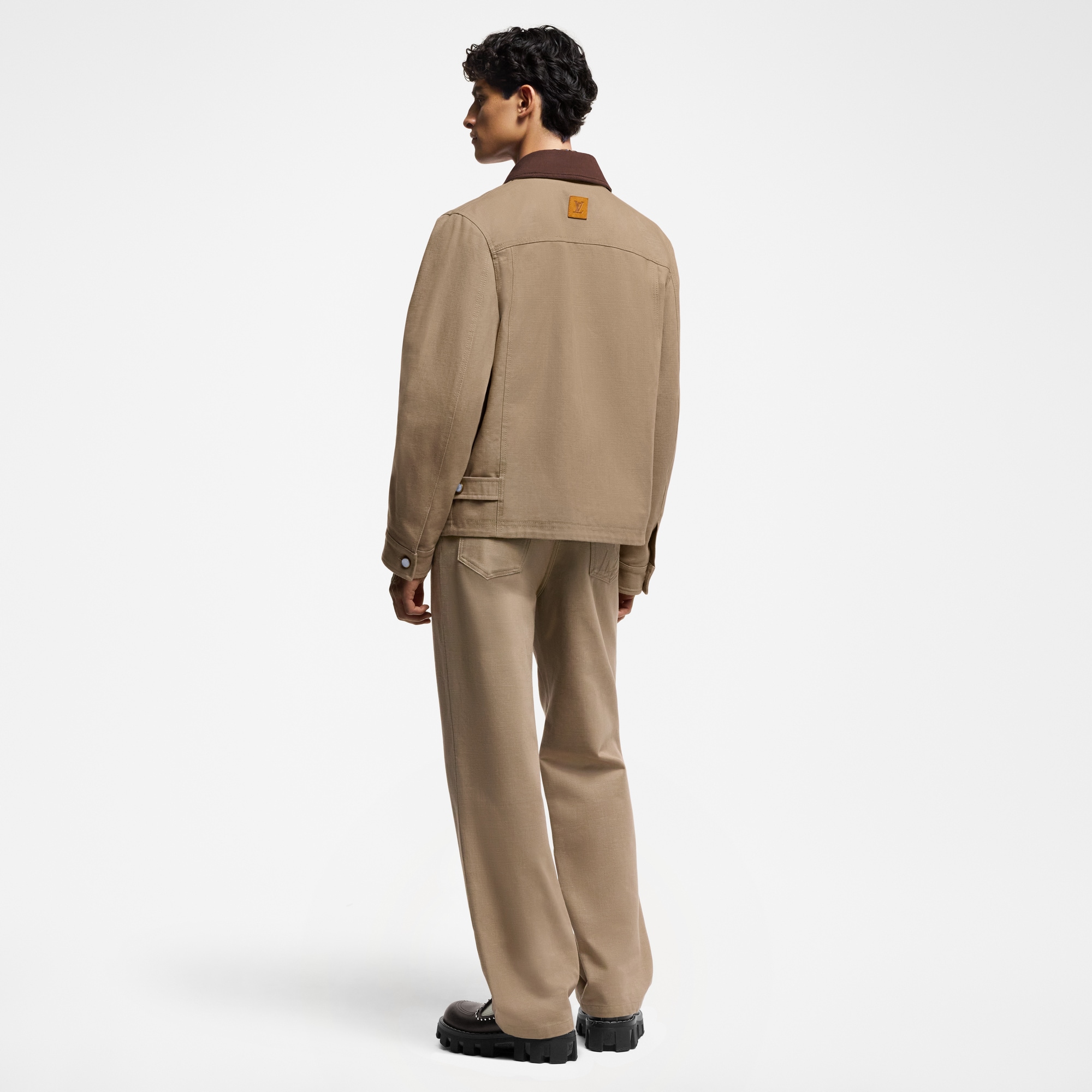 Workwear Cotton Canvas Blouson  in Men