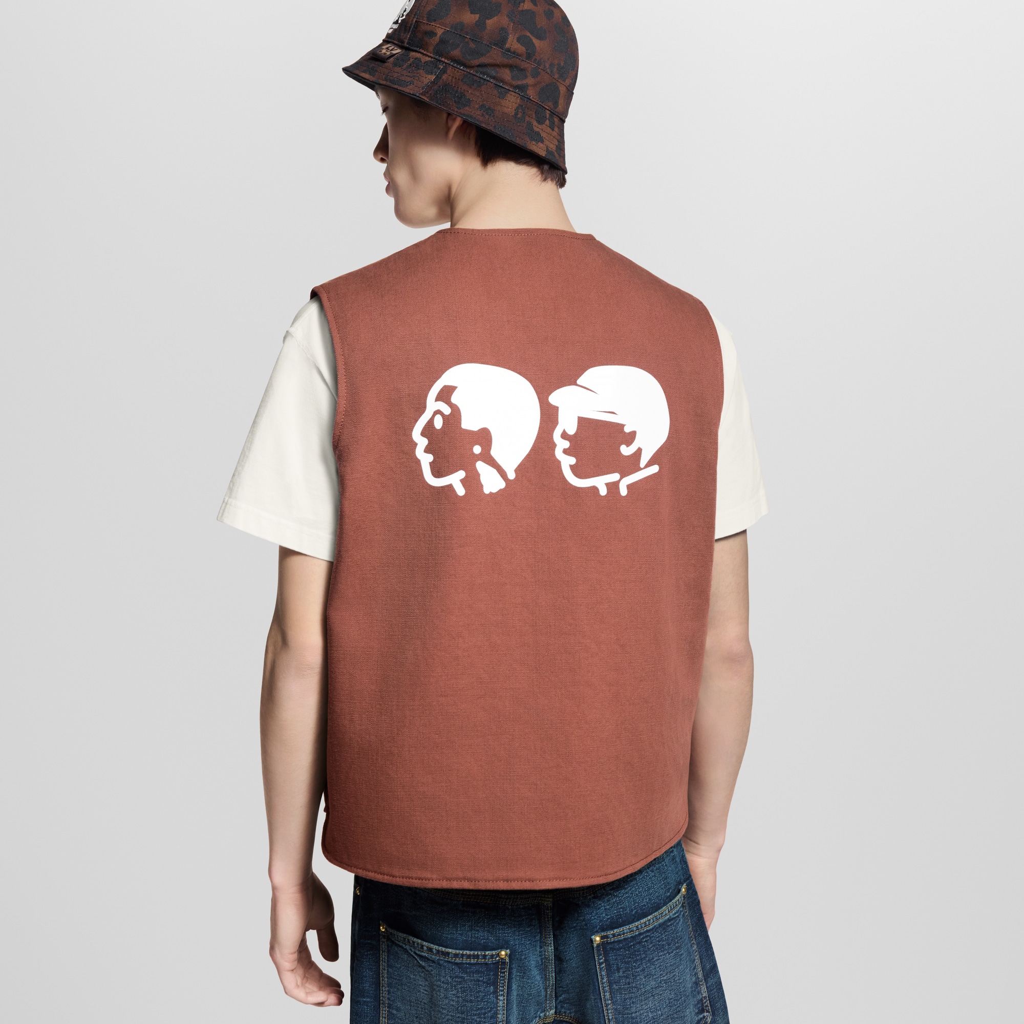 工裝風背心  in 男士