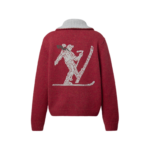 Zipped Knitted Jacket With Signature Motif in Men's Ready to Wear All Ready to Wear collections by Louis Vuitton (Product zoom)
