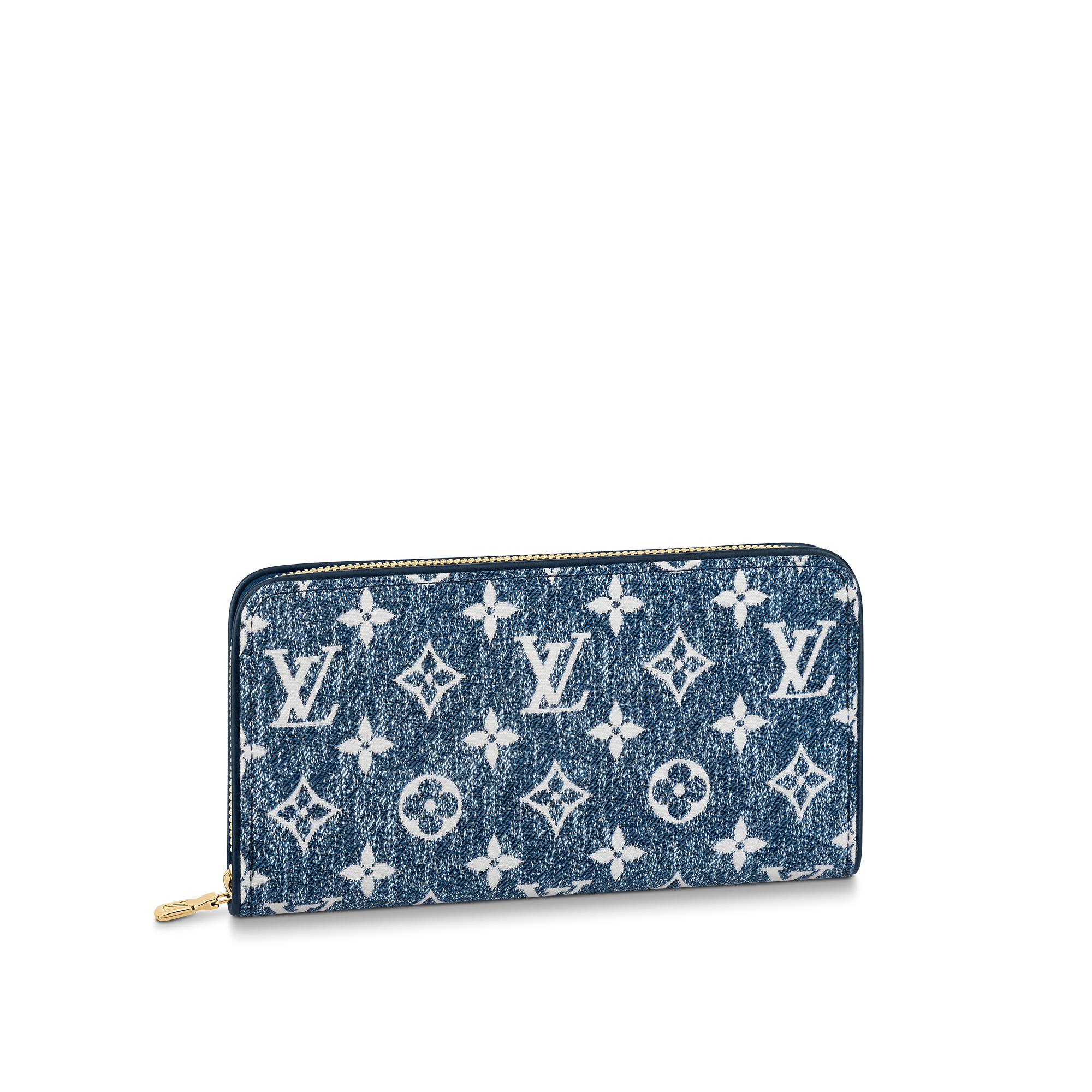 lv denim wallet