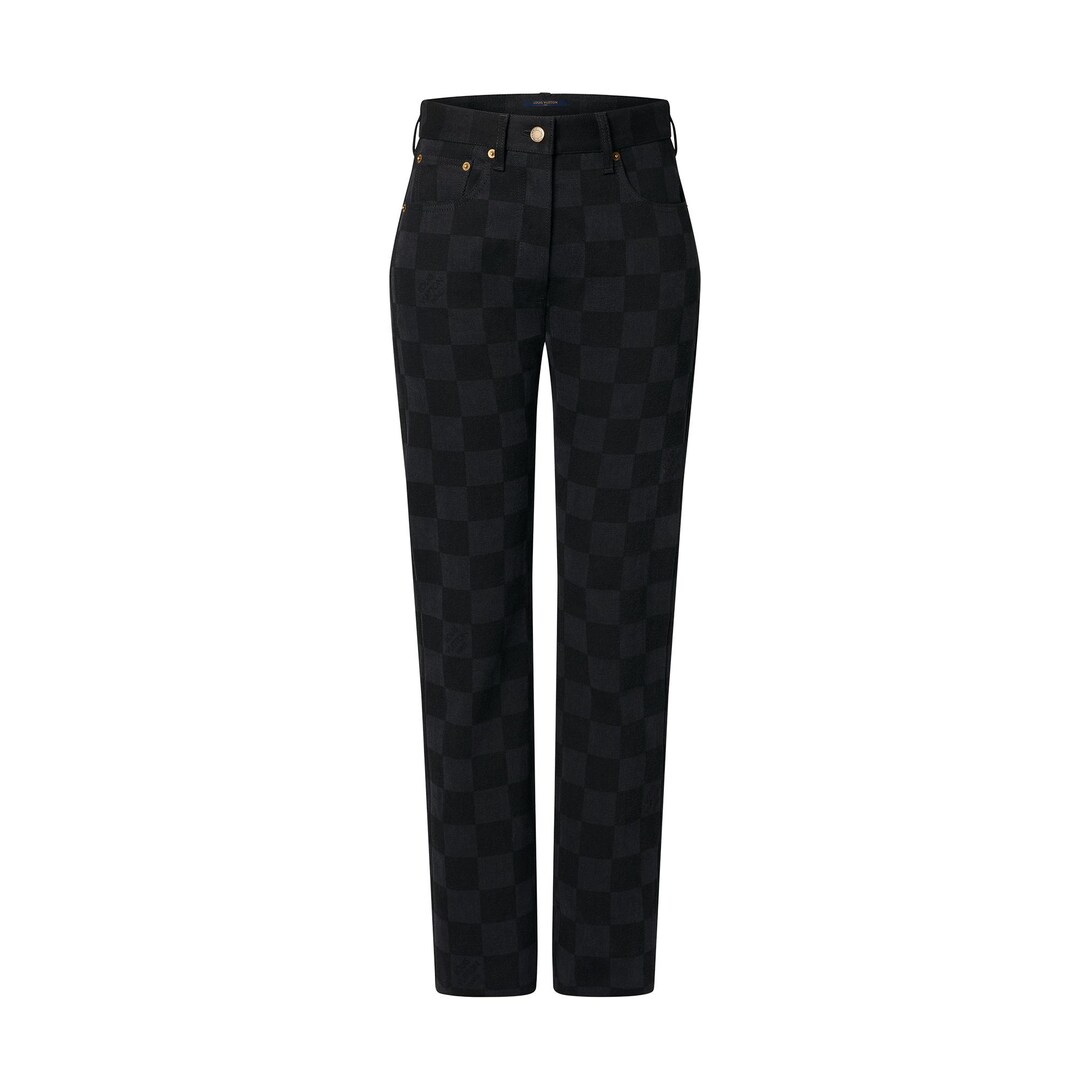 Damier Graphite High-Waisted Jeans 