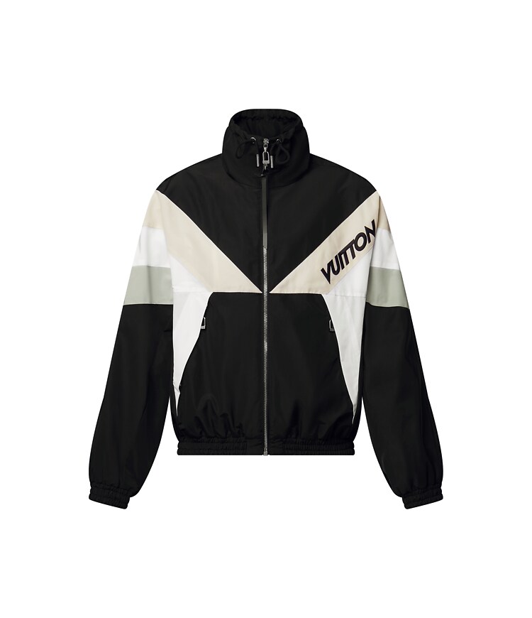 Color-Blocked Windbreaker - Luxury Ready to Wear - 1AIPH1 Black 