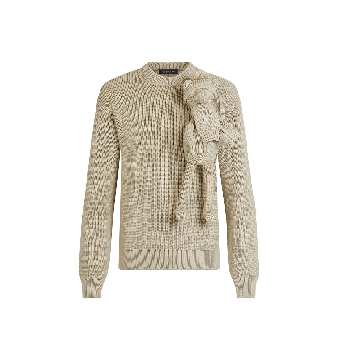 louis vuitton white sweater