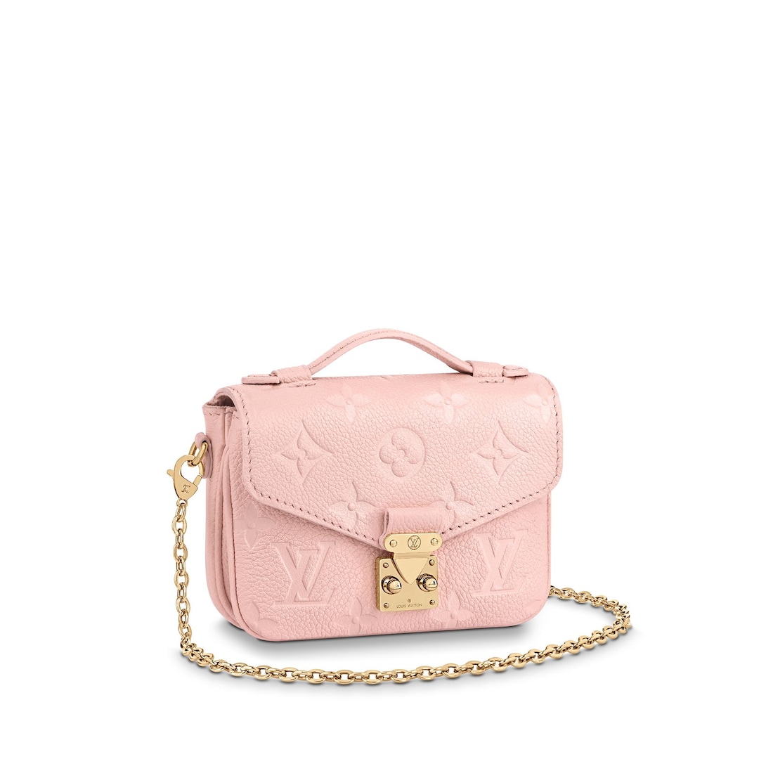 louis vuitton pink leather bag